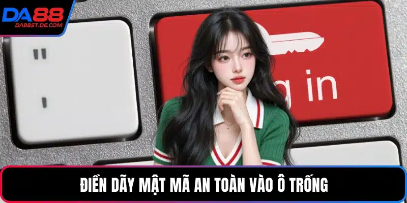 Điền dãy mật mã an toàn vào ô trống