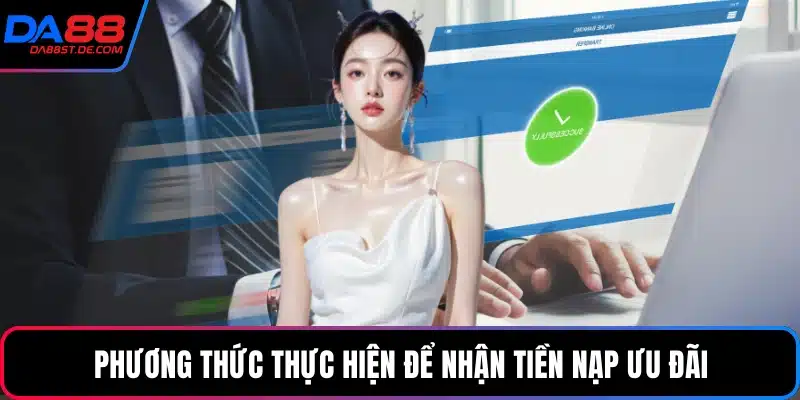 Phương thức thực hiện để nhận tiền nạp ưu đãi