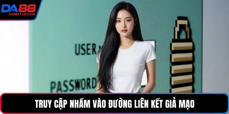 Truy cập nhầm vào đường liên kết giả mạo